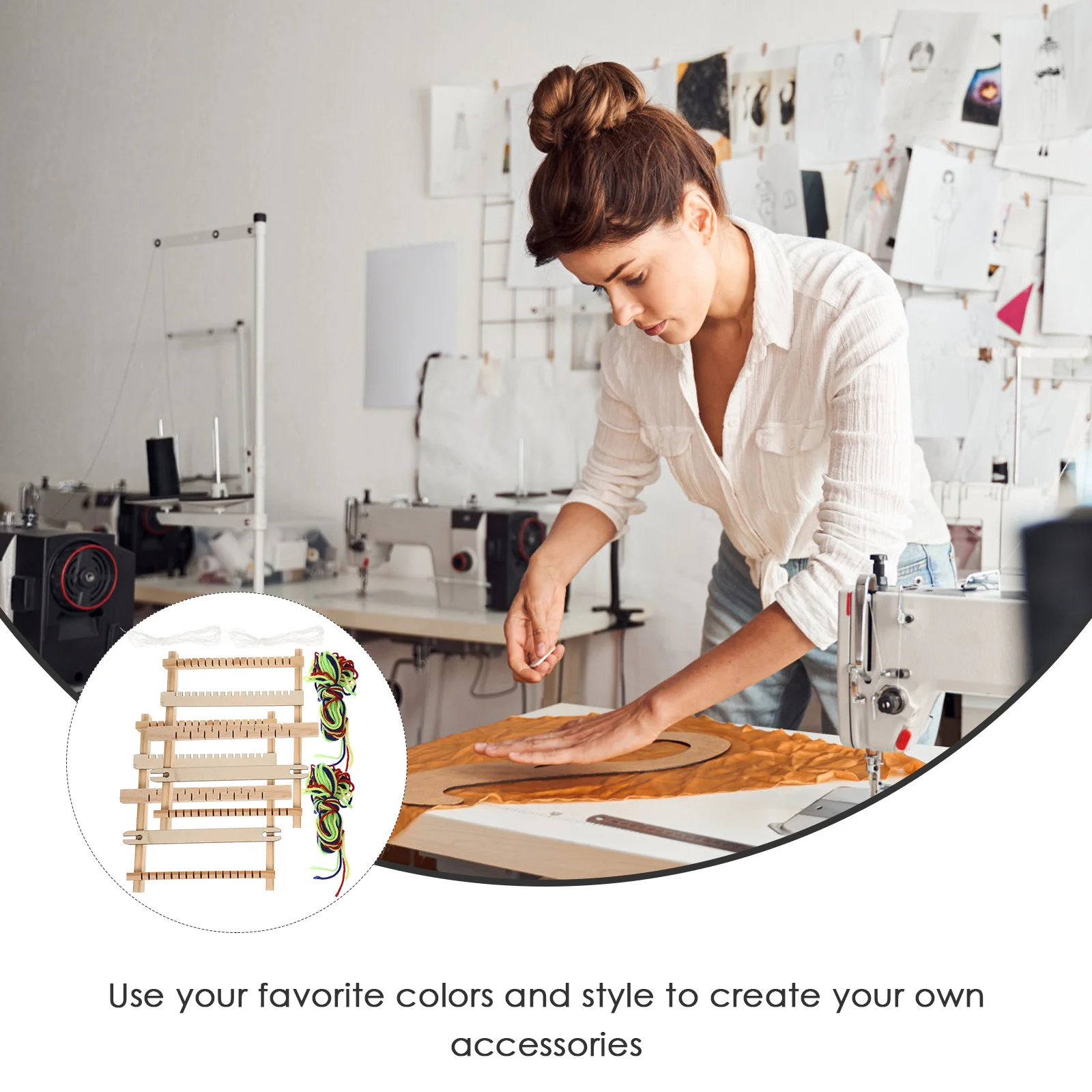 Деревянный ткацкий станок для ручного вязания «сделай сам»