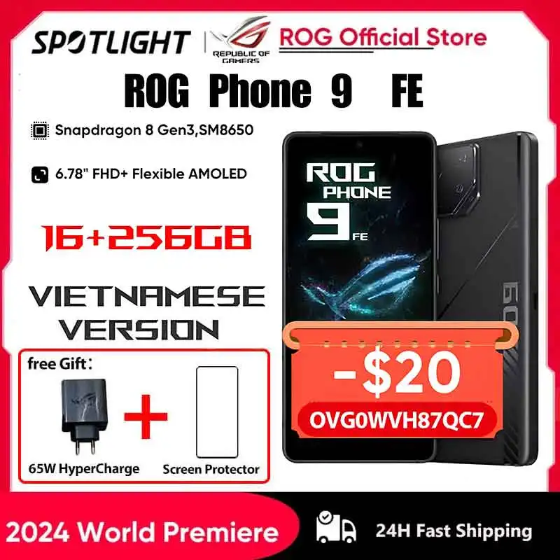 Asus rog 9 fe 5g snapdragon 8 gen 3 6