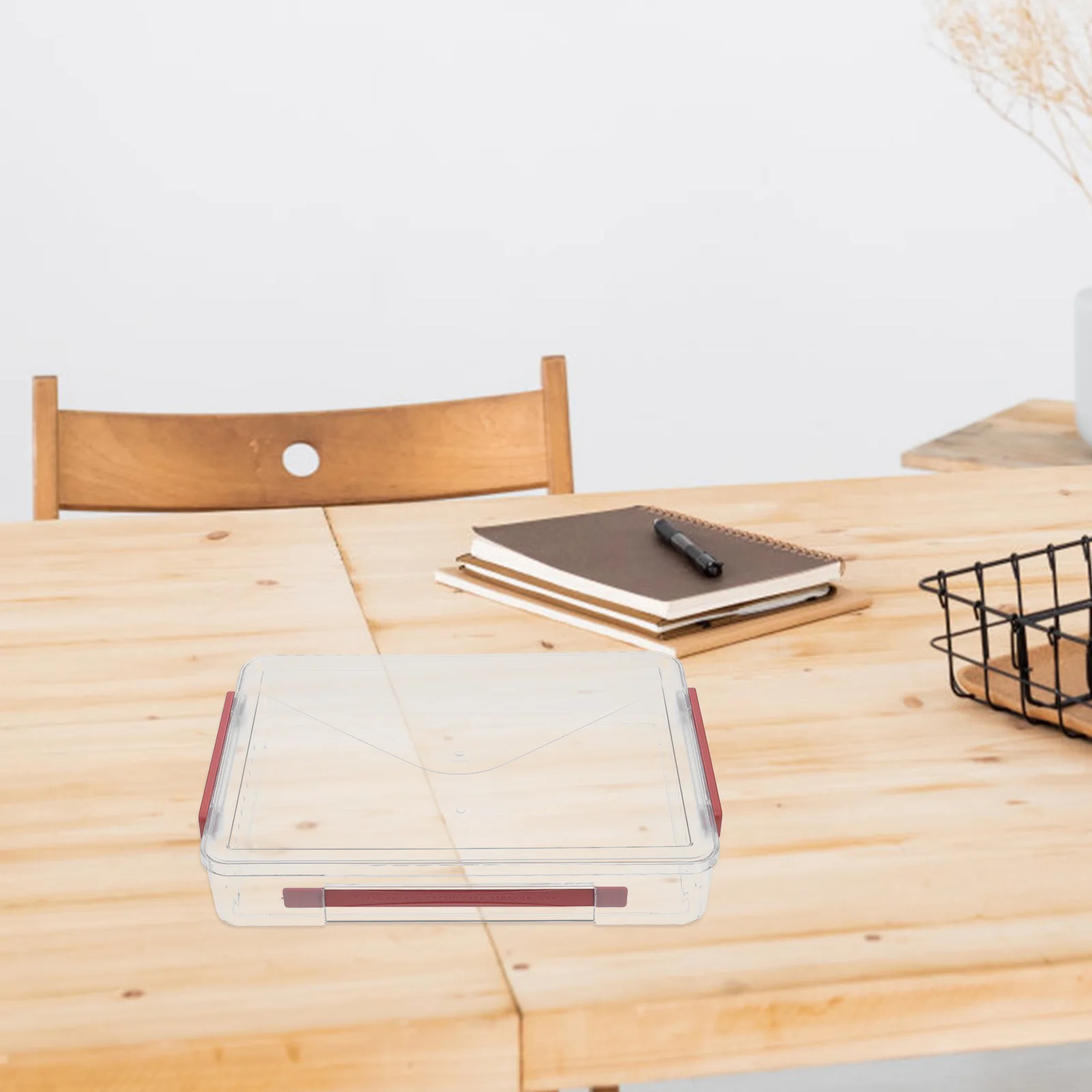 Портативный прозрачный ящик для хранения документов - Фотография_4