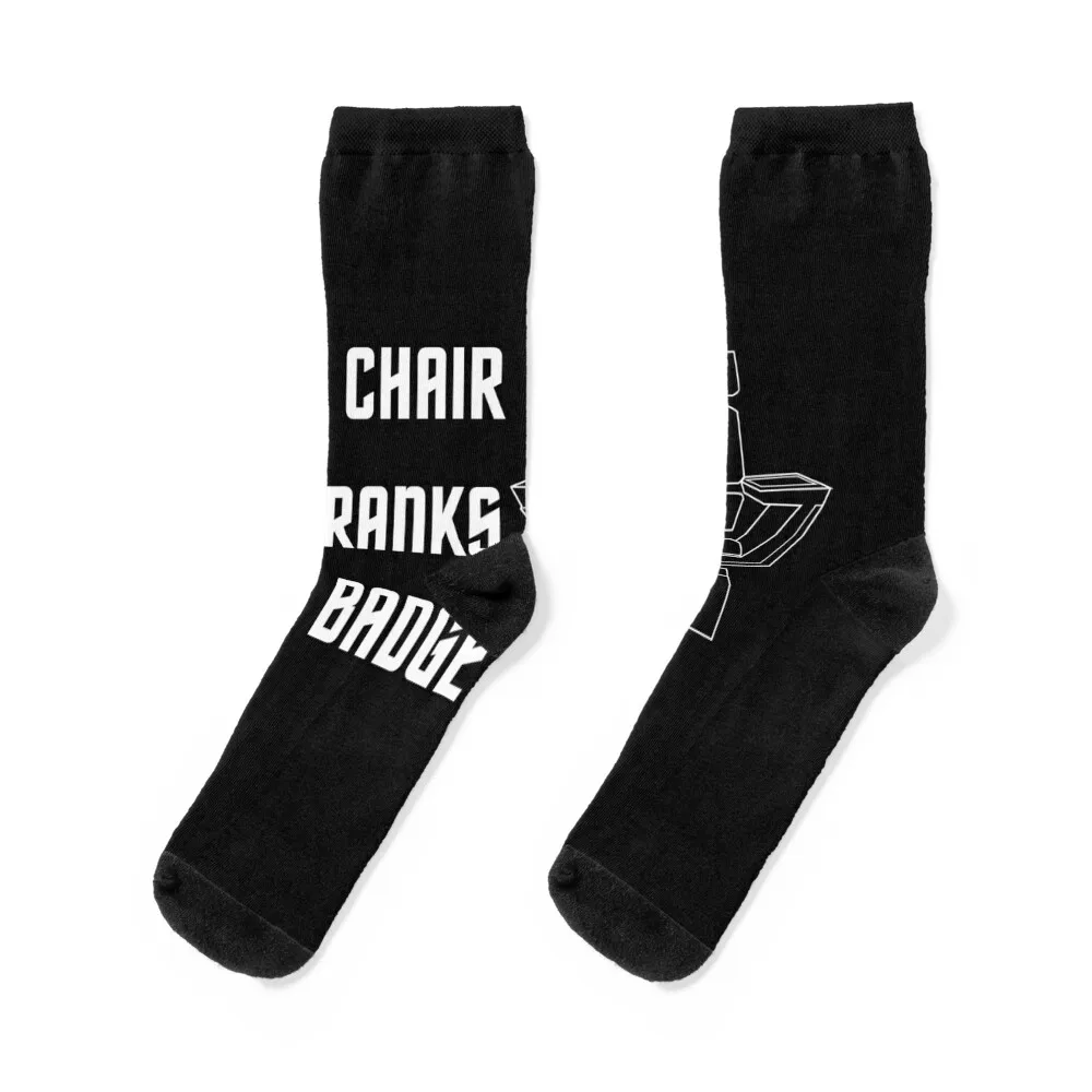 The chair outranks the badge - captain pike: (star trek) - белые носки