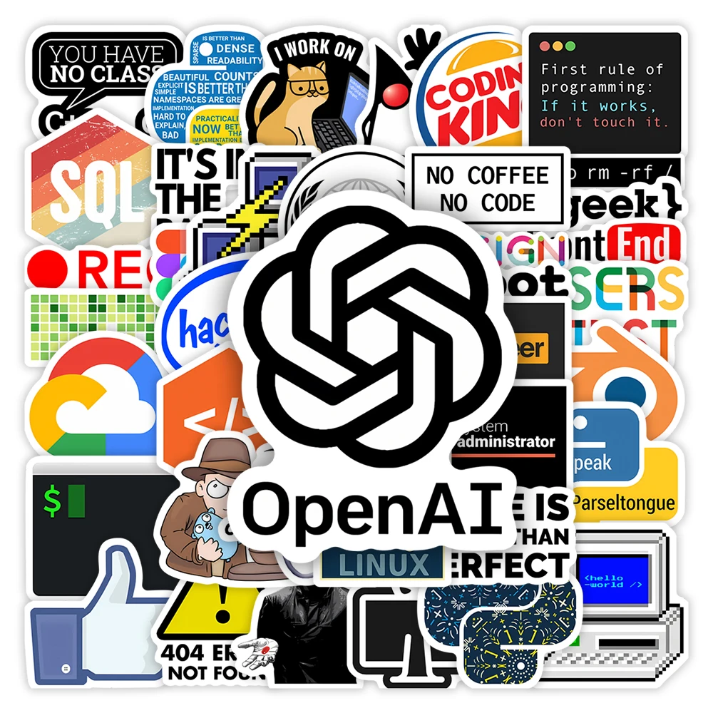 Наклейки geek developers