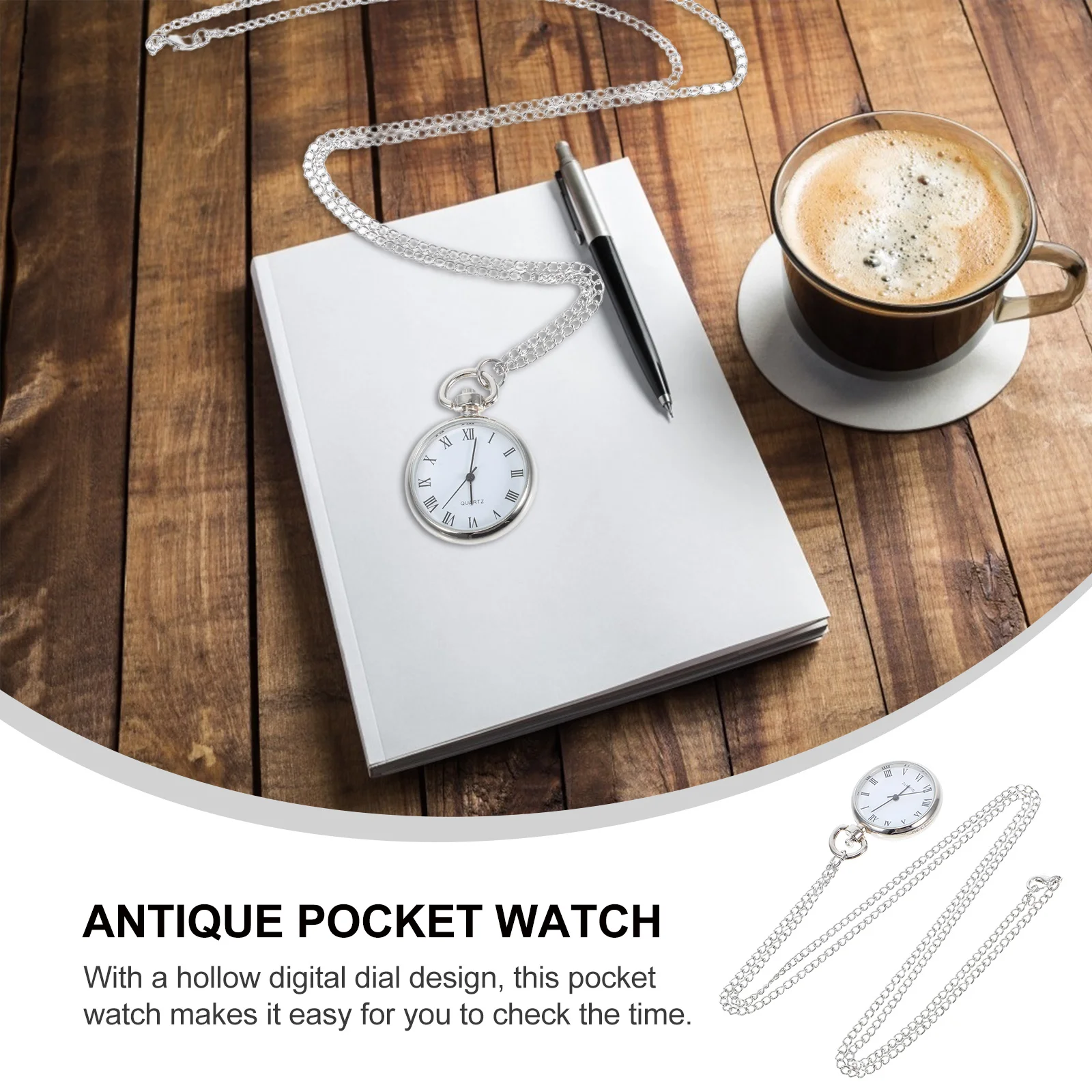 Современные карманные часы с подвеской из сплава - Фотография_6