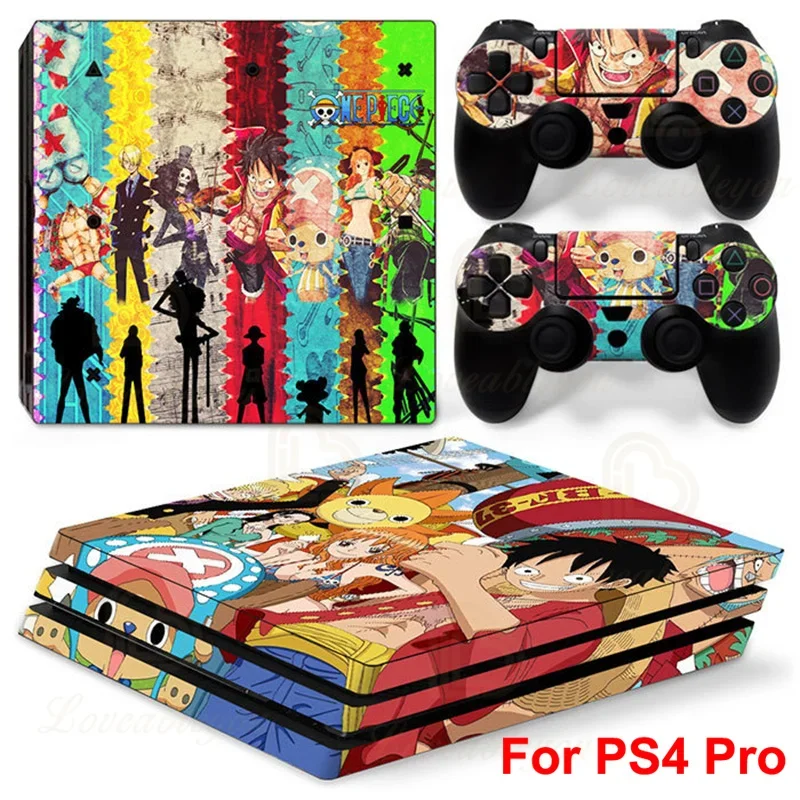 Наклейки на консоль luffy zoro one p для sony ps4 pro - Фотография_2