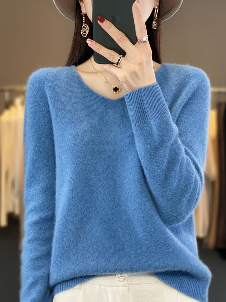 Модный свитер из 100% мериносовой шерсти - Фотография_4