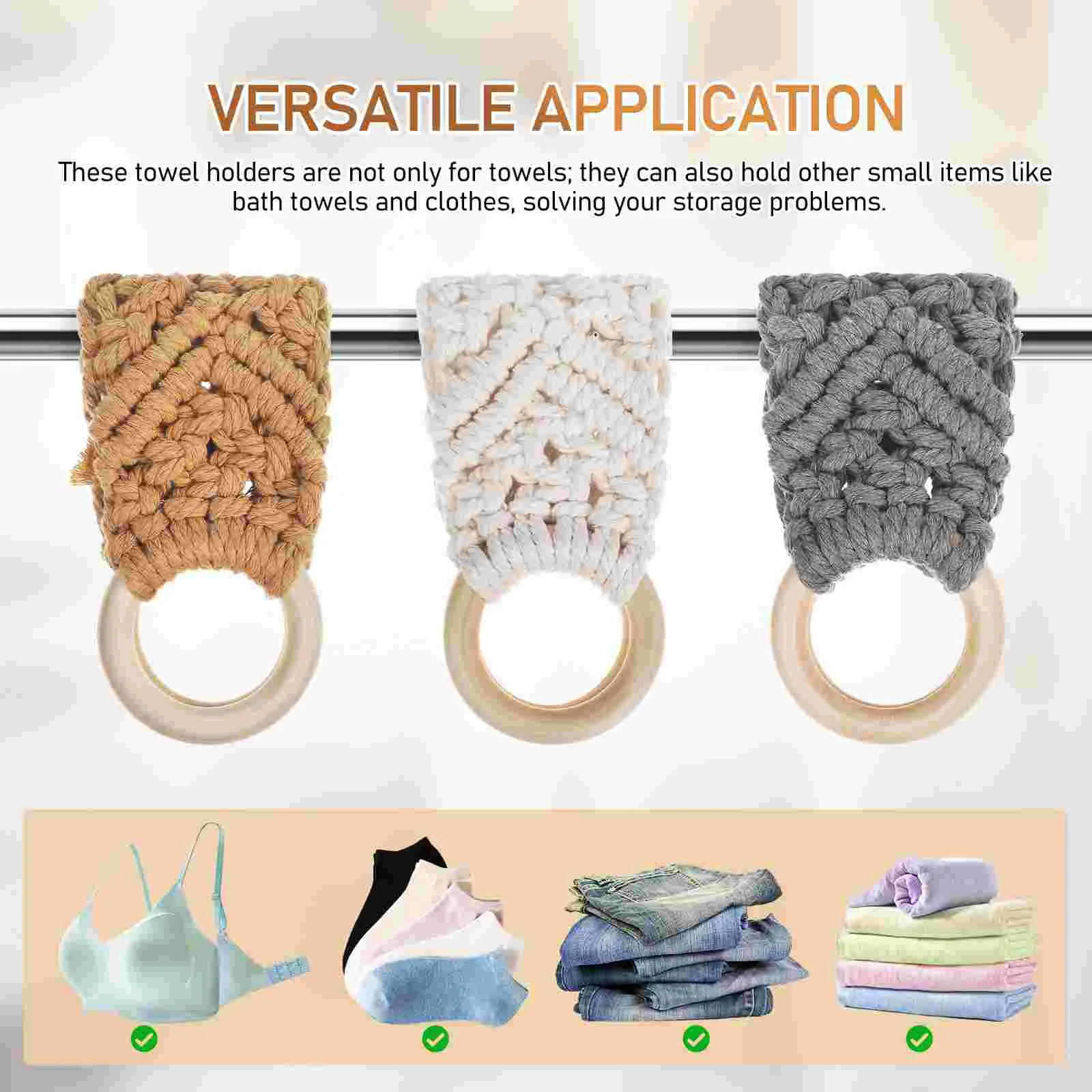 Тканая подвесная петля для полотенец - Фотография_5