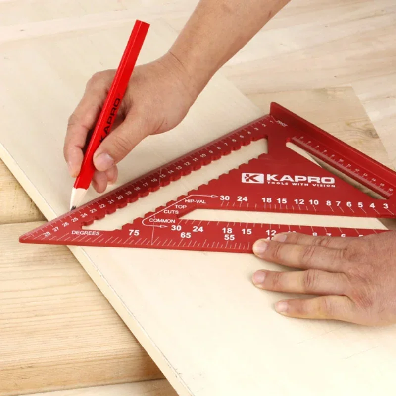 Треугольная линейка kapro 7/12 дюймов - Фотография_6