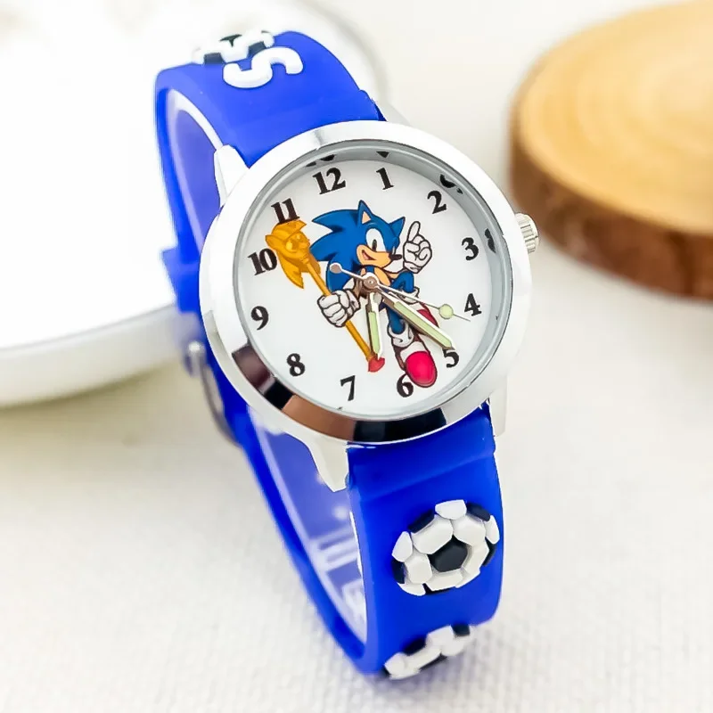 Детские аналоговые часы sonic hedgehog — классический синий ремешок - Фотография_3