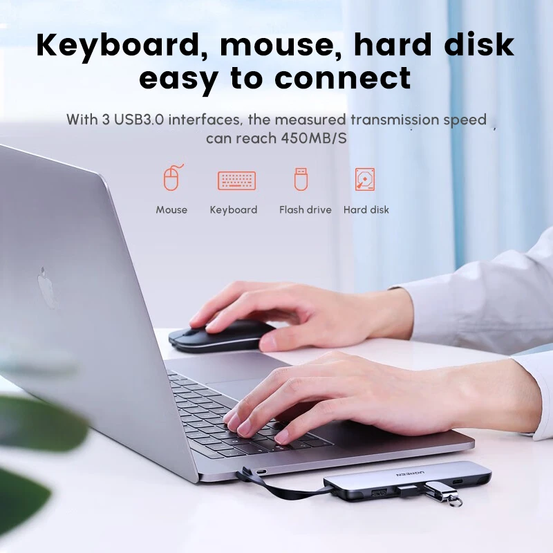 Ugreen usb c-концентратор 5 в 1 - Фотография_6