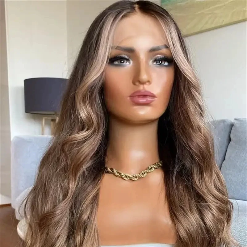 Balayage теплый коричневый с медовым - Фотография_4