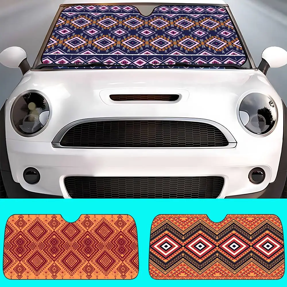 Автомобильный солнцезащитный козырек в этническом стиле