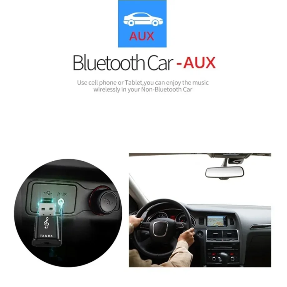 Новый 2 в 1 мини-передатчик bluetooth 5 - Фотография_4