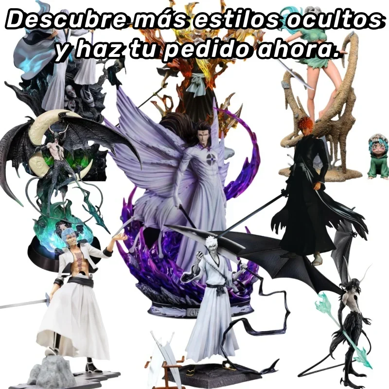 Фигурка bleach, аниме-фигурки kurosaki ichigo aizen rukia lucky mistery - Фотография_3