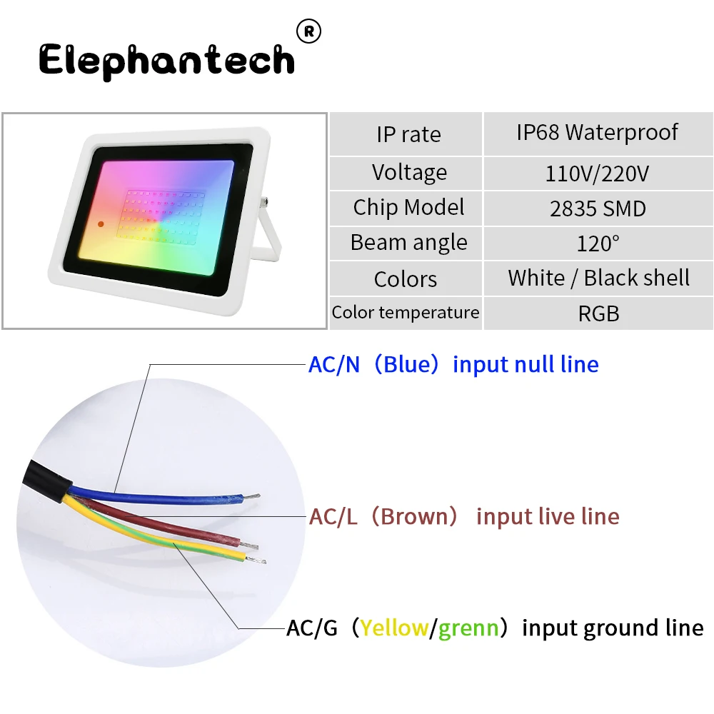 Светодиодный проектор rgb 20 вт - Фотография_2