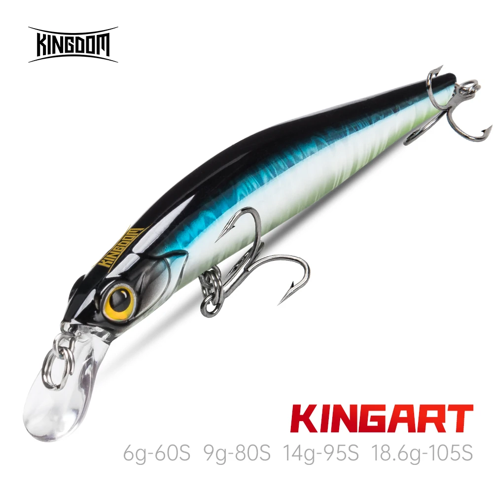 Kingdom kingart тонущие рыболовные приманки для гольяна 6 г 9 г 14 г 18