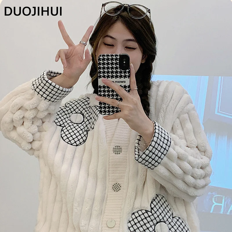 Duojihui милый цветочный принт