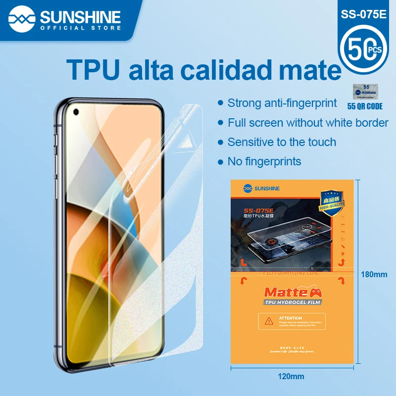 Sunshine новая оригинальная 25 шт. гидрогелевая пленка серии ss-075 hd - Фотография_5