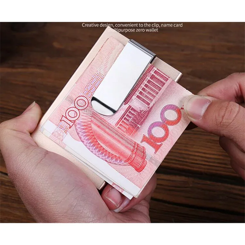 Дизайнерский металлический кошелек для карт - Фотография_3