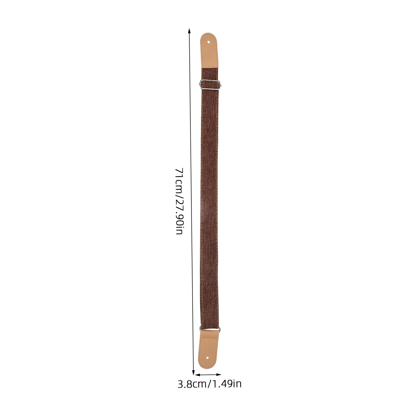 Хлопково-льняной ремень для укулеле в стиле кантри - Фотография_6