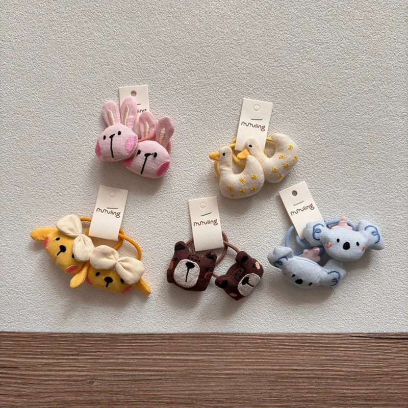 Эластичные резинки для волос с рисунком утки для девочек