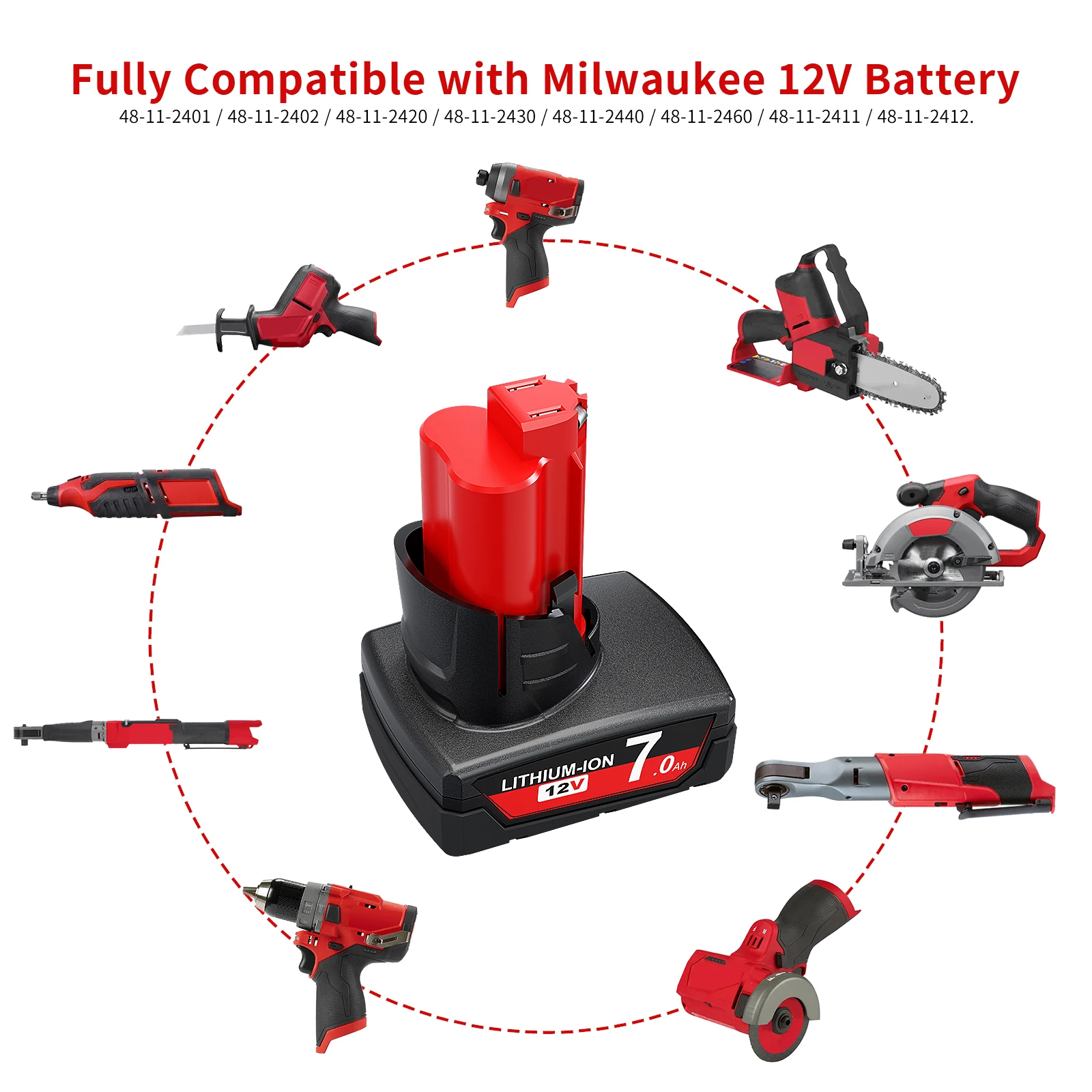 Аккумулятор для milwaukee m12 7 - Фотография_3