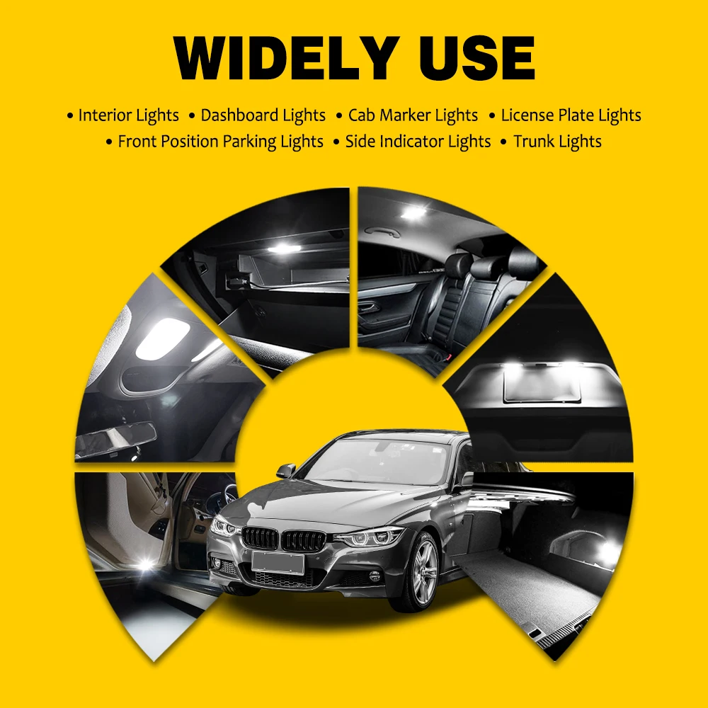Canbus 194 501 t10 w5w led bulb - Фотография_6