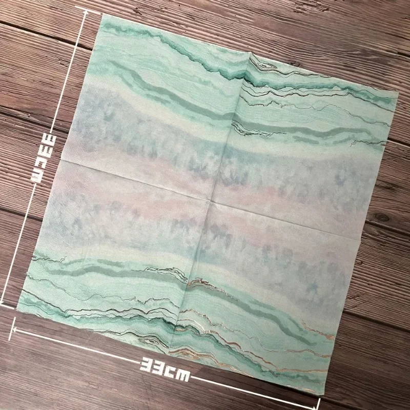 33*33 см 2-слойные бумажные салфетки с принтом из розового золота - Фотография_3