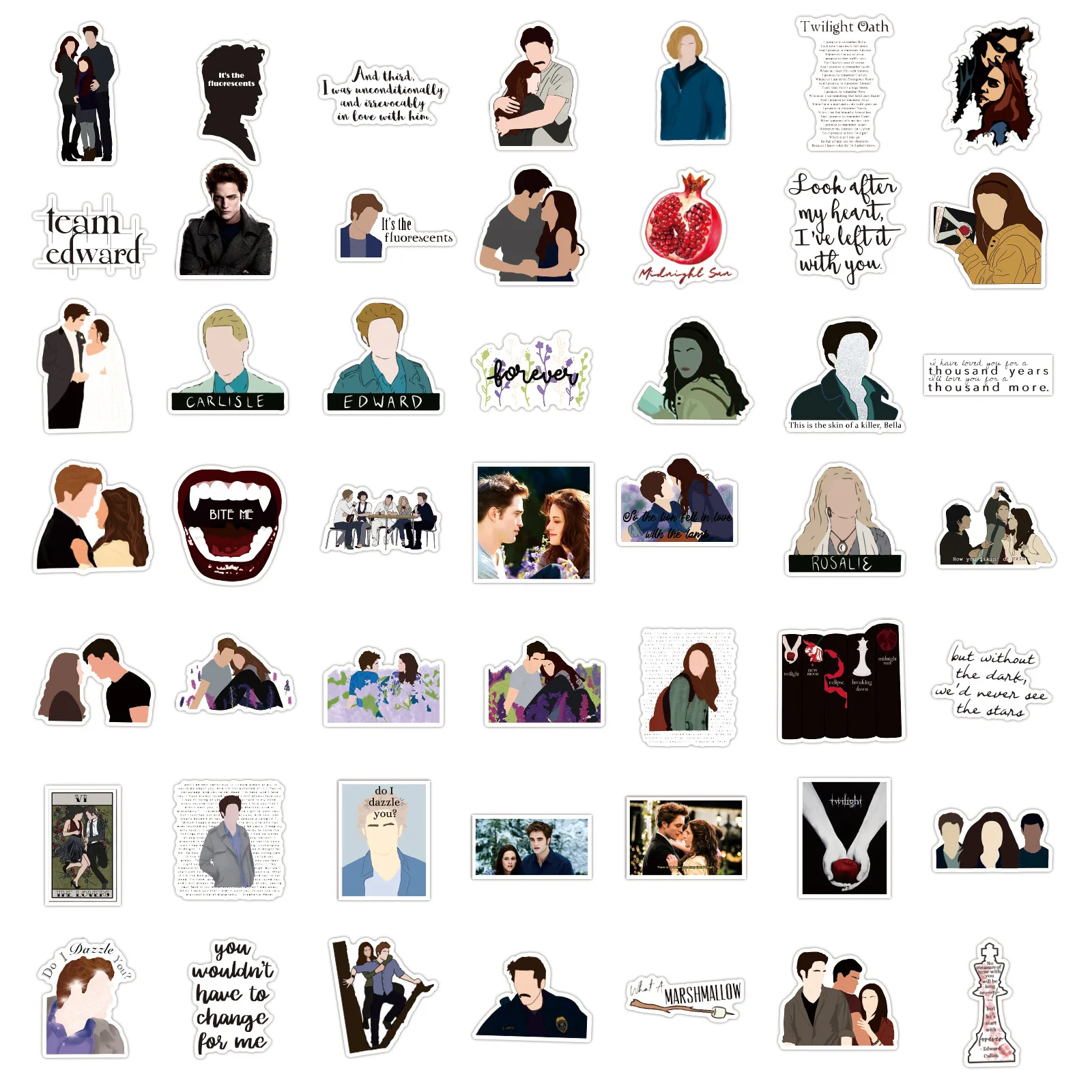 Новые креативные декоративные наклейки с граффити из фильма «сумерки» - Фотография_4