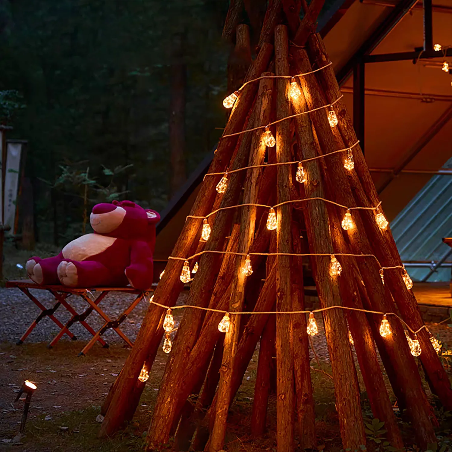 Наружный гирляндный светильник на солнечной энергии - Фотография_4