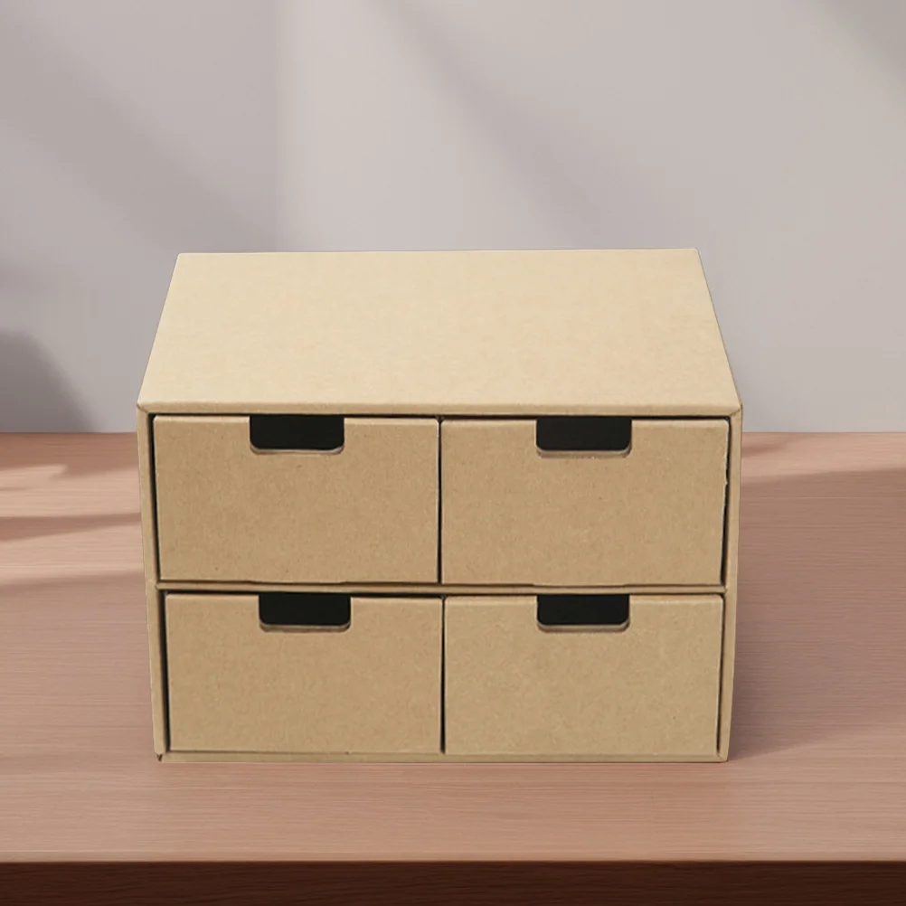 Большой вместительный ящик для хранения крафт-бумаги - Фотография_6