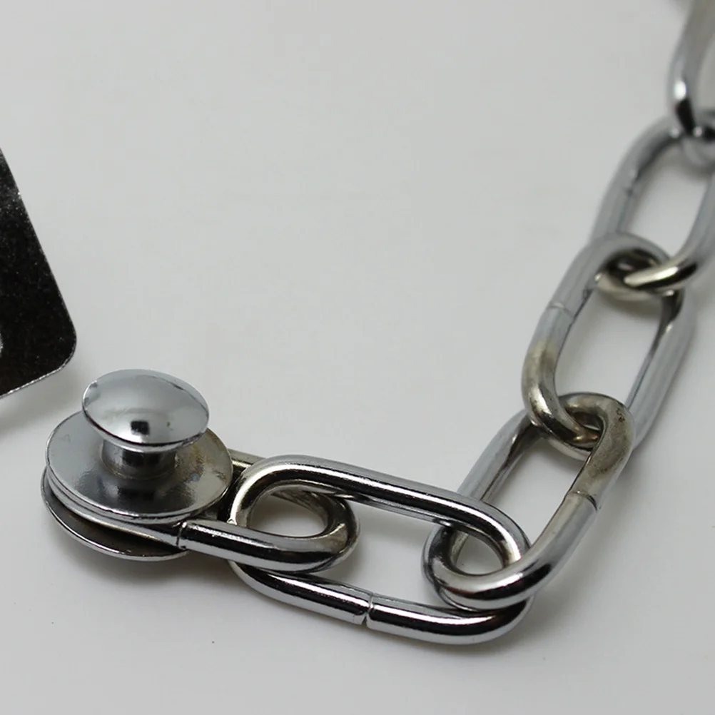 Цепной замок, серебряный железный