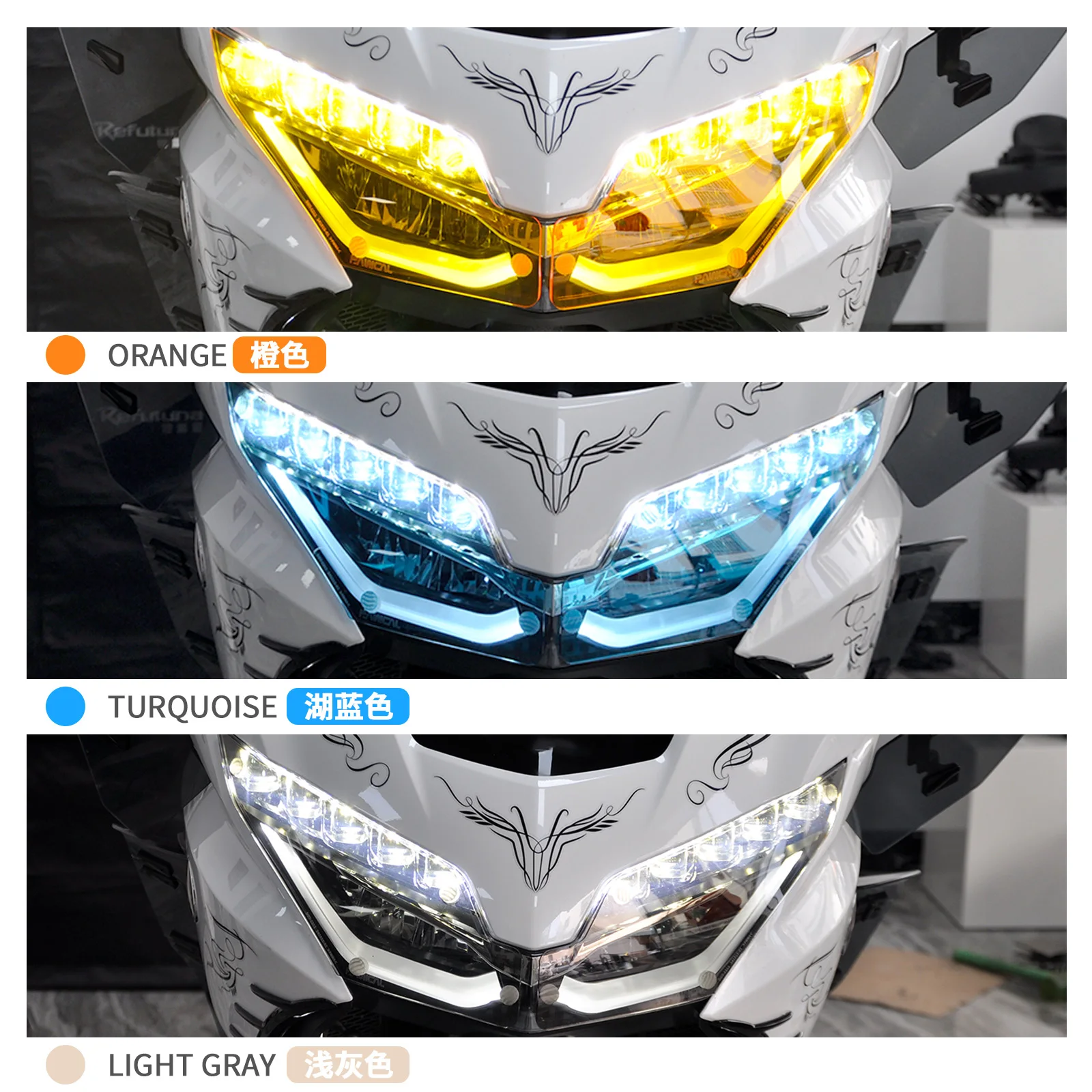 Накладка на фару panical goldwing для honda goldwing gl1800 f6b 2018-2025 - Фотография_4