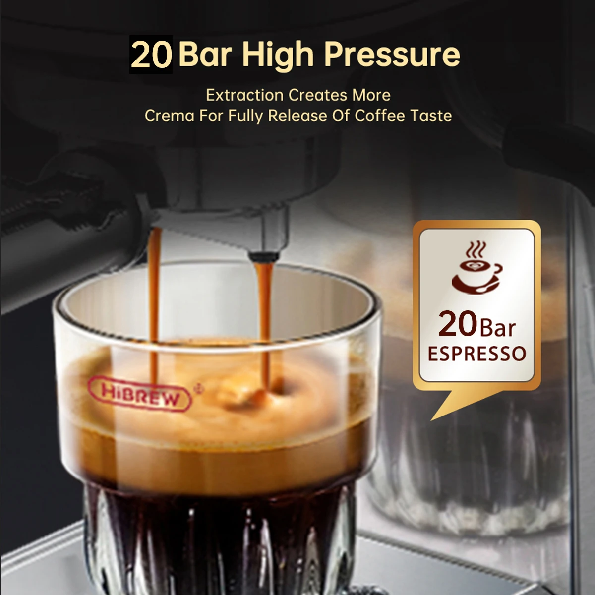 Кофеварка hibrew cafetera 20 бар - Фотография_5