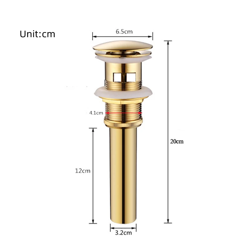Черные латунные всплывающие сливы для ванной комнаты - Фотография_6