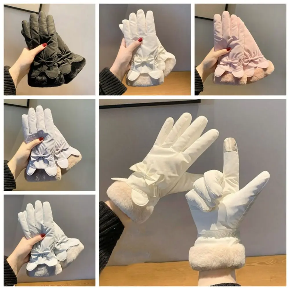 Подарочные хлопковые варежки с бантом - Фотография_3