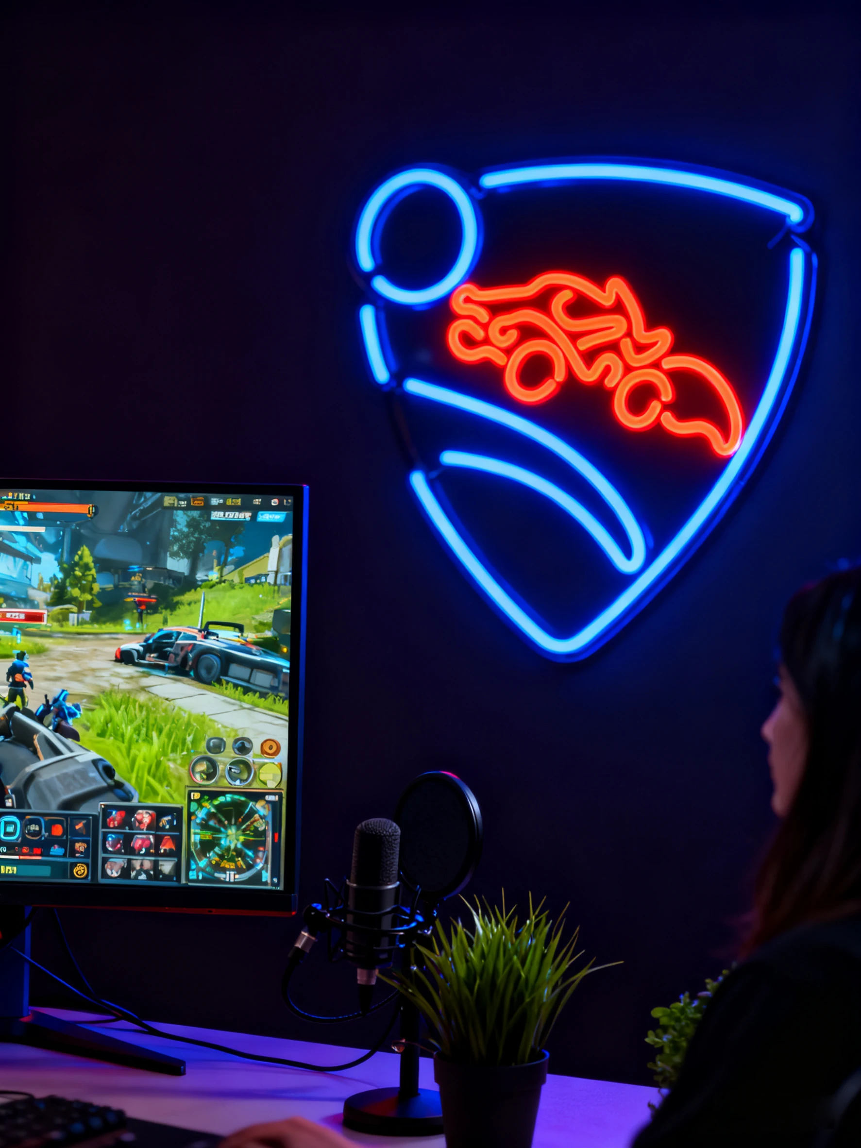 Неоновая вывеска rocket league - Фотография_4