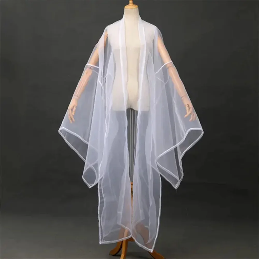 Однотонный фатиновый кардиган hanfu в древнем китайском стиле - Фотография_6