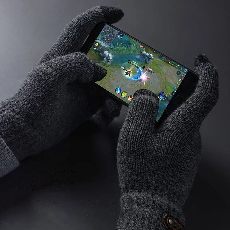 Зимние перчатки для мужчин с сенсорным экраном - Фотография_3