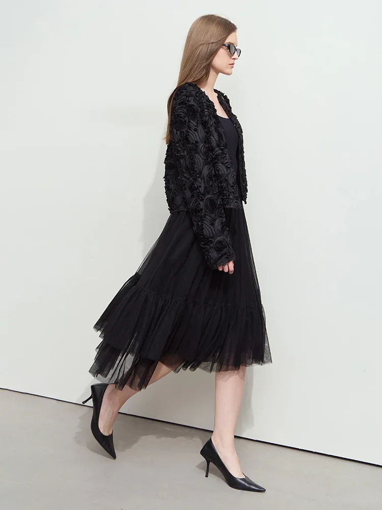 Amii минимализм короткая куртка женская осень 202 - Фотография_4