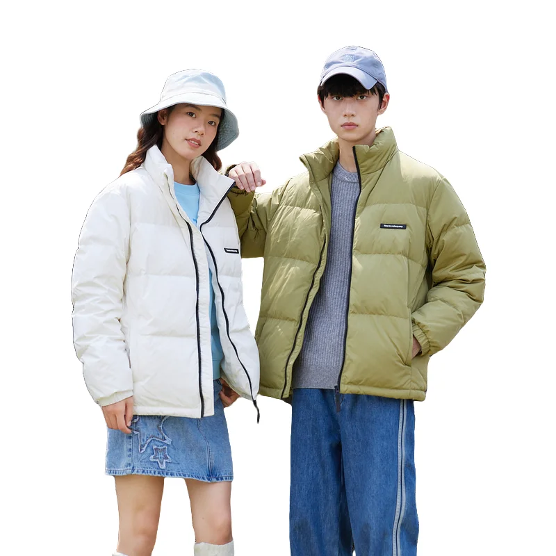 Metersbonwe мужская и женская короткая куртка-пуховик с воротником-стойкой
