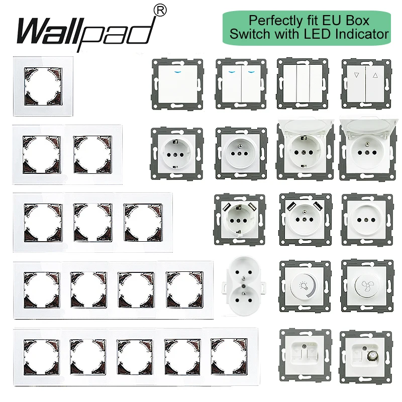 Переключатель diy eu со светодиодной