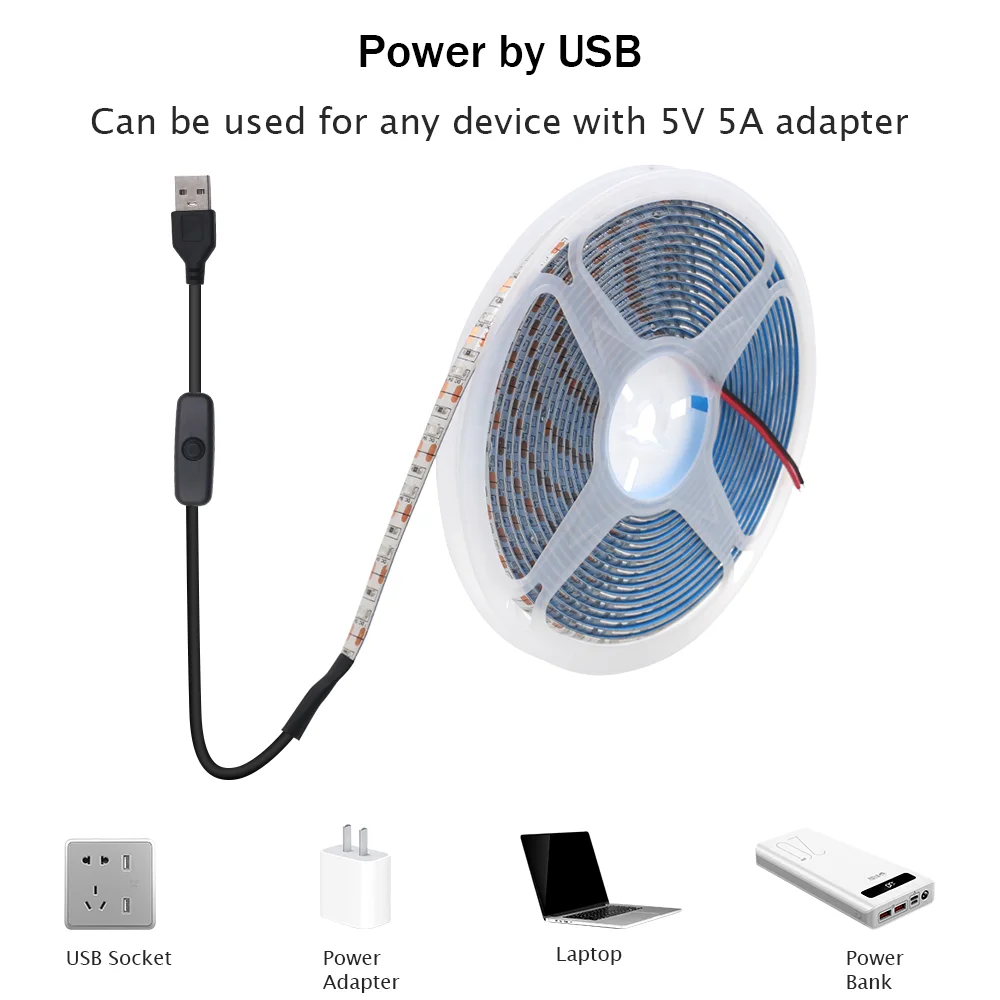 5 в usb светодиодная лента smd - Фотография_2