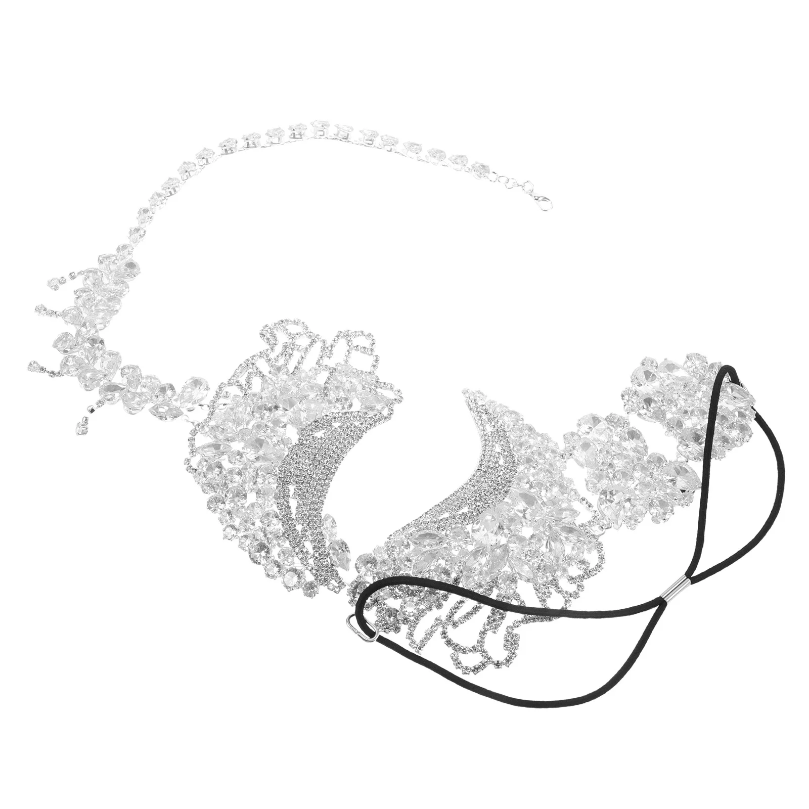 Маскарадная маска со стразами - Фотография_2