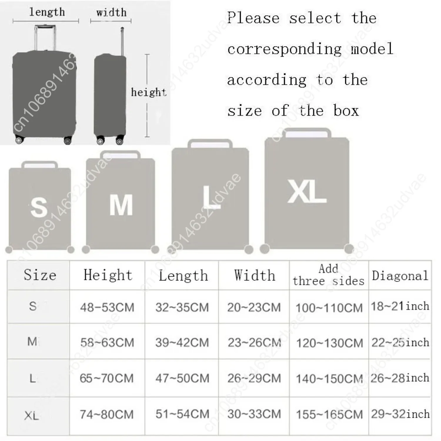 Чехол для багажа «убийца и девушка» - Фотография_2