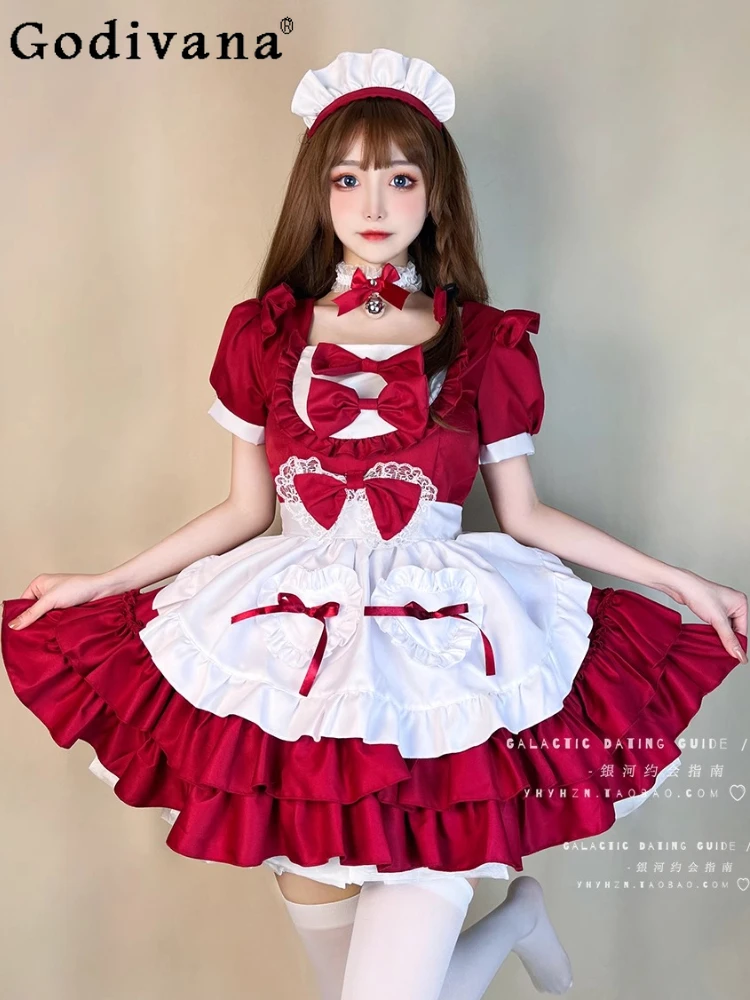 L-5xl big size cute lolita cream