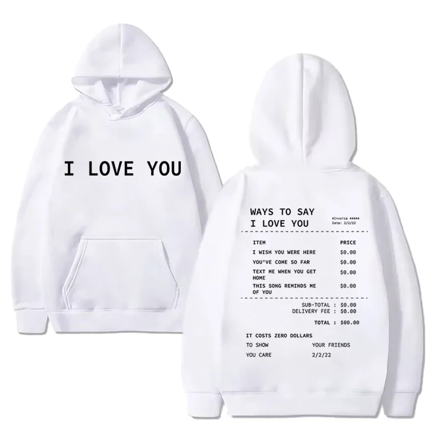 Толстовки с рисунком funny ways to say i love you для мужчин и женщин - Фотография_2