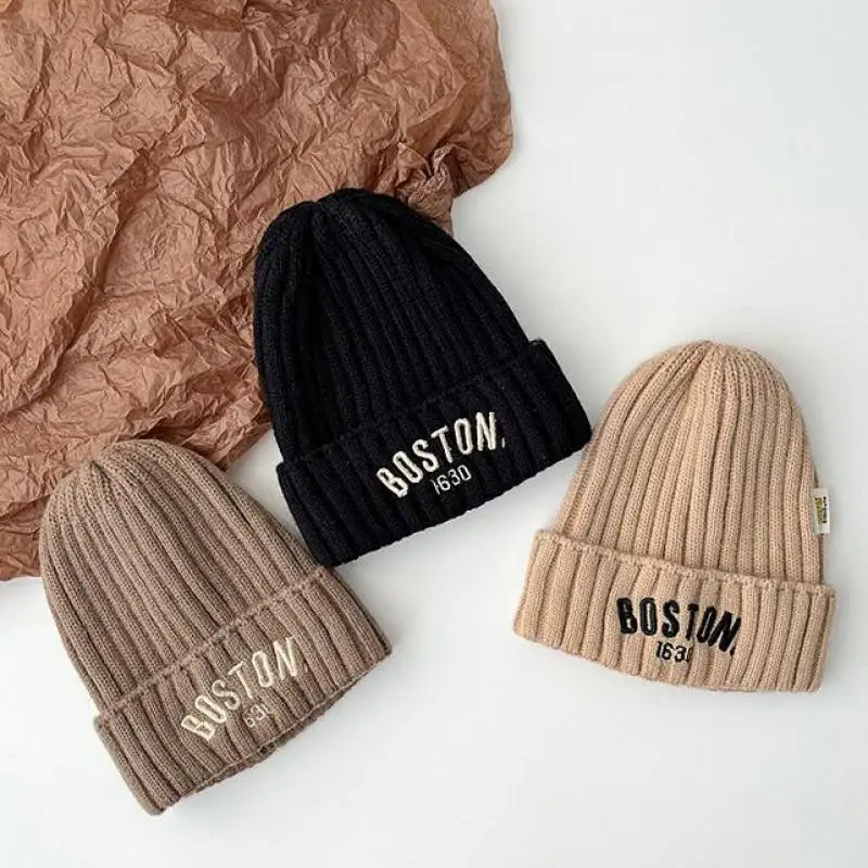 Новая детская шапка с буквенным принтом boston - Фотография_4