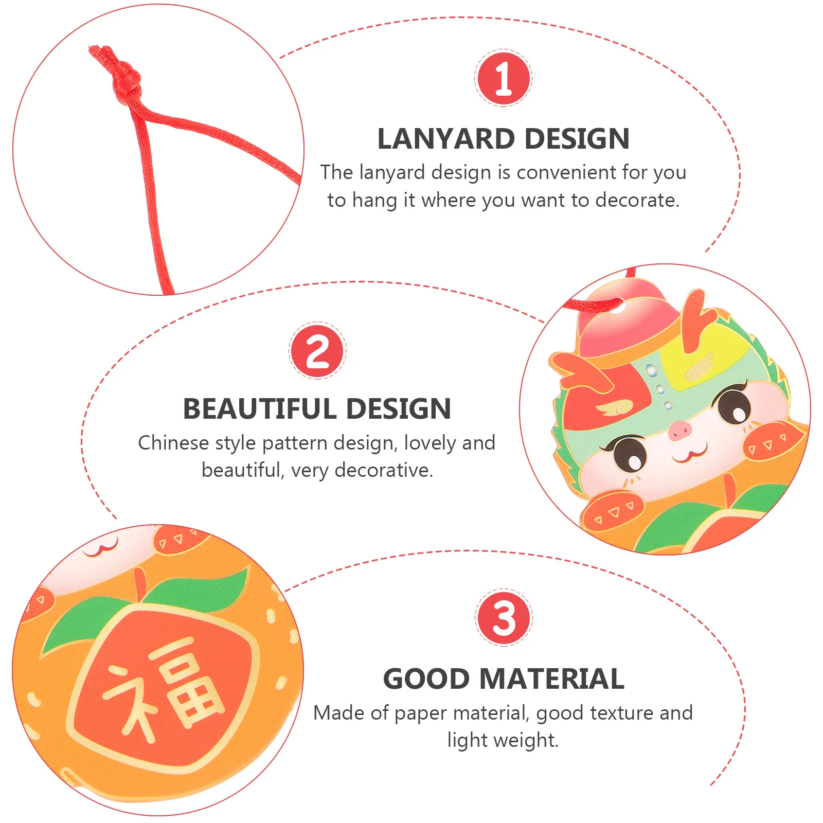 Лунные новогодние украшения 2024