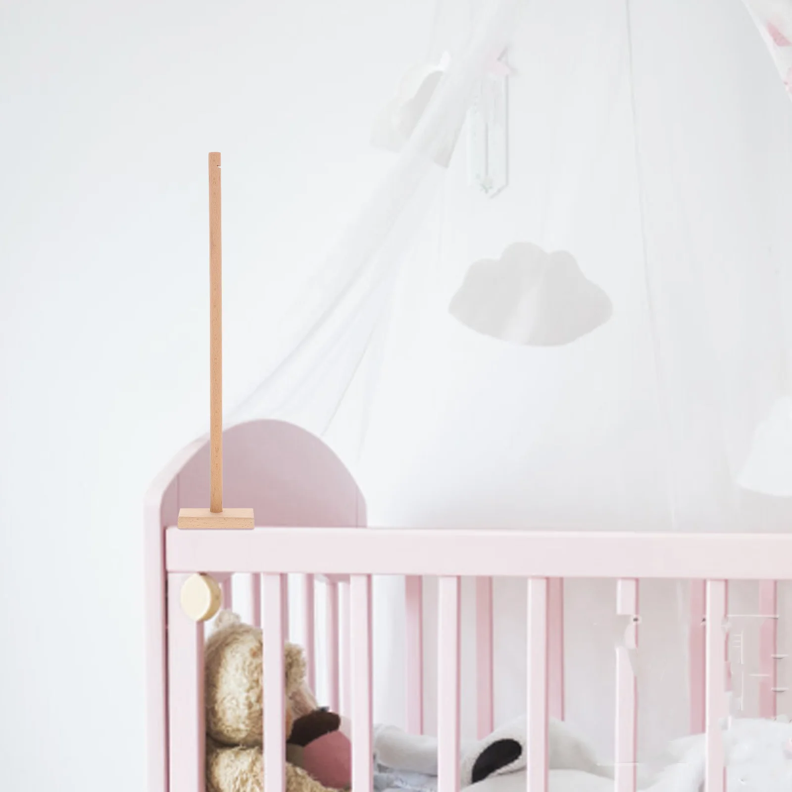 Деревянный детский мобильный держатель для кроватки - Фотография_4