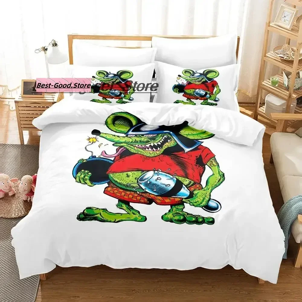 Комплект постельного белья rat fink single twin full queen king size - Фотография_5