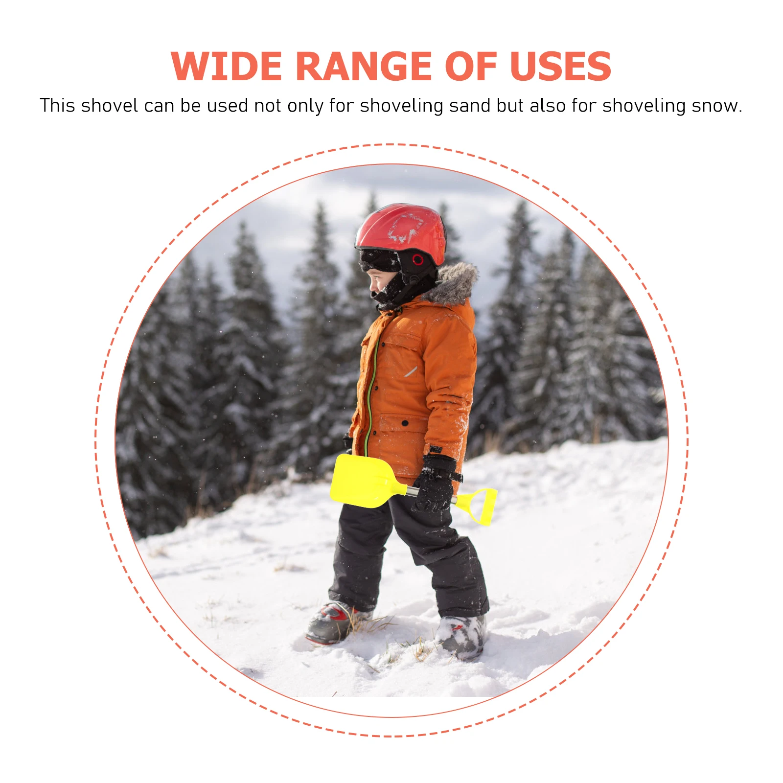 Пластиковая детская лопата из нержавеющей стали - Фотография_5